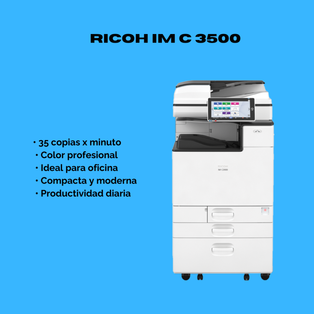 venta de copiadora multifuncional ricoh imc 3500