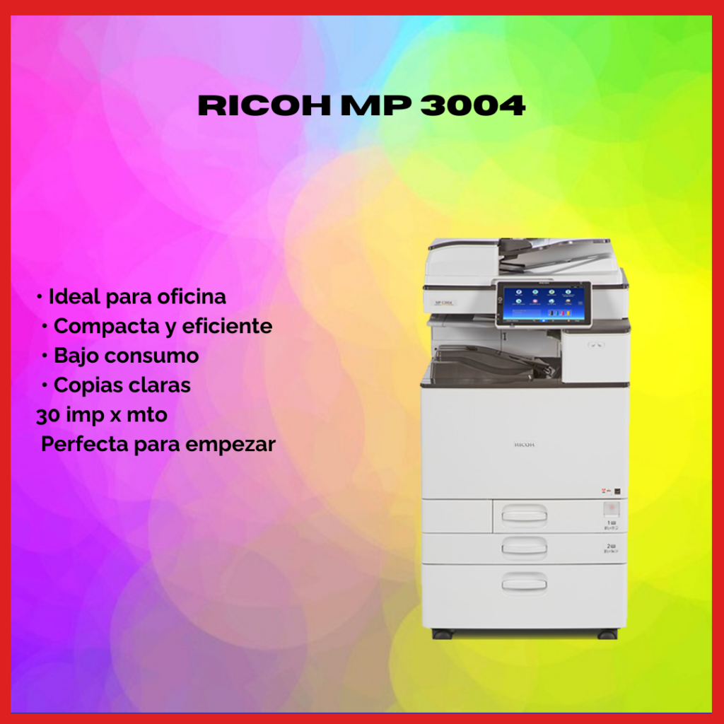 venta de copiadora ricoh mpc 3004