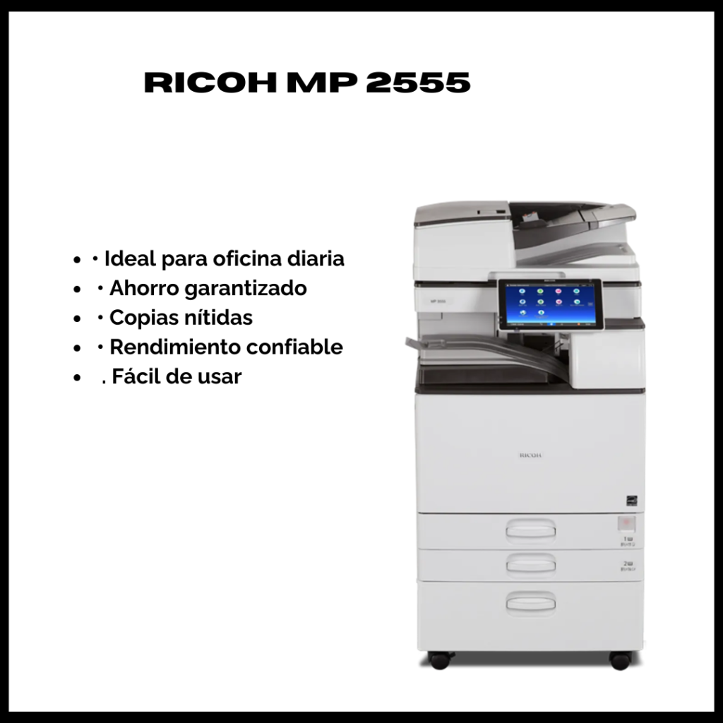 copiadora multifuncional doble carta mp 2555