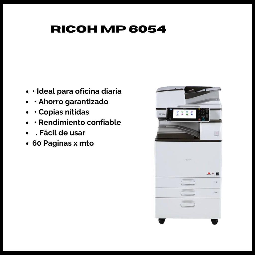 copiadora mp 6054 multifuncional de alto volumen