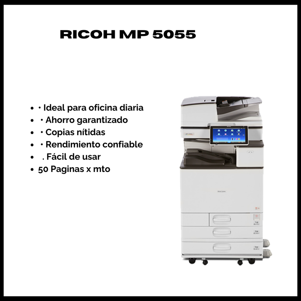 copiadora de alto volumen centro de copiado mp 5055